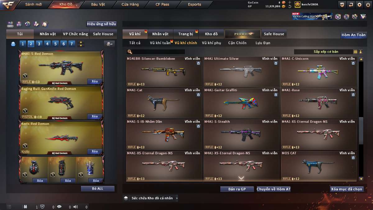 shop acc cf uy tin gia re